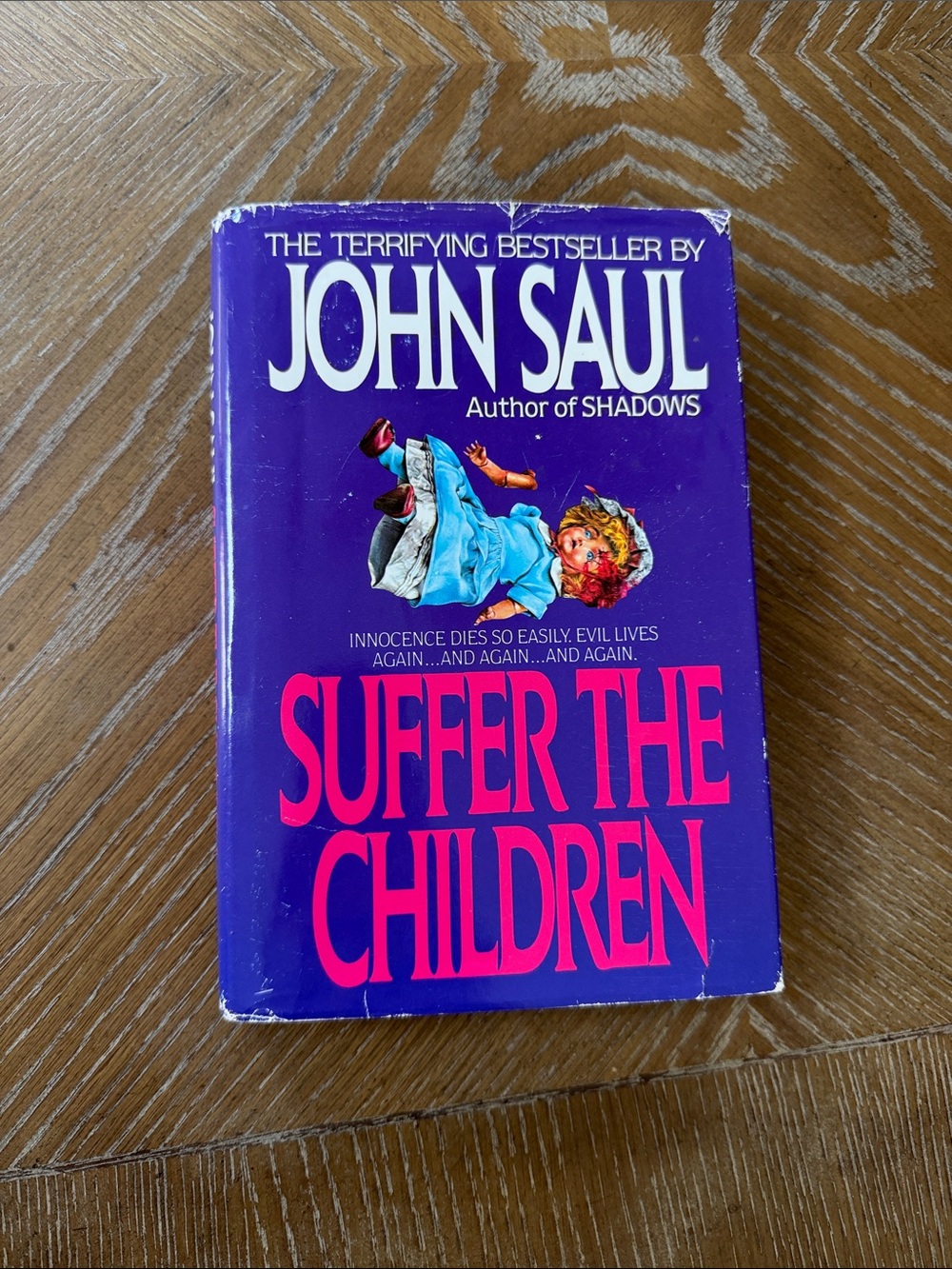 Suffer the Children John Saul hardcover - Purple